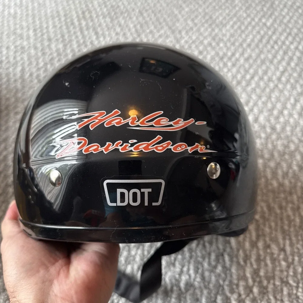 Genuine Harley Davidson Half Helmet with retractable clear shield HD-S1V Size XS